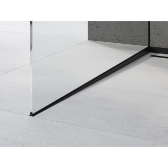 Mexen Line-B skleněná šikmá lišta 120 cm levá, černá - 187004120L