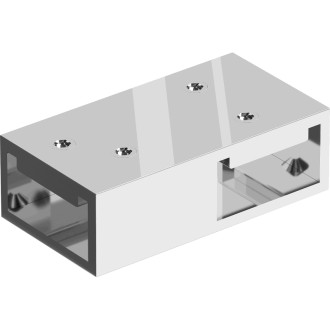 T-konektor Mexen pro nástěnné držáky, chrom - 800-09-01