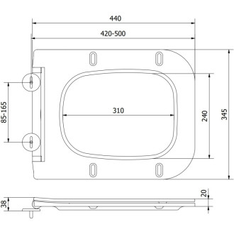 WC sedátko Mexen Madox s tlumeným dovíráním, duroplast, bílý lesk - 39154000