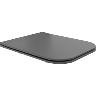 WC sedátko Mexen Madox slim s tlumeným dovíráním, duroplast, tmavě šedé matné - 39154061