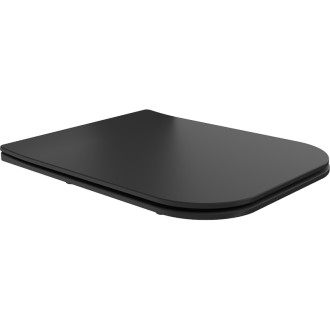 Záchodové sedátko Mexen Madox slim s tlumeným dovíráním, duroplast, matná černá - 39154085