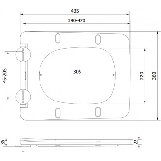 WC sedátko Mexen Vera s tlumeným dovíráním, duroplast, matná černá - 39164085