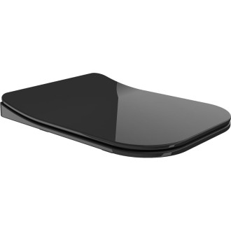 WC sedátko Mexen Teo s tlumeným dovíráním, duroplast, černý lesk - 39851085