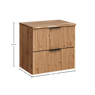 Comad SET-ADO B NAT WOTAN 60CM Koupelnová sestava 60 cm s deskou