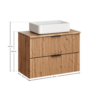 Comad SET-ADO B NAT WOTAN 80CM UN MAGIC Koupelnová sestava 80 cm