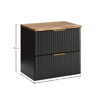Comad SET-ADB B NAT WOTAN 60CM Koupelnová sestava 60 cm s deskou