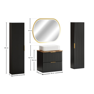 Comad SET-ADB B NAT WOTAN 60CM UN MAGIC HC Koupelnová sestava 60 cm