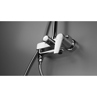 Deante NEO IVO sprchový sloup s vanovou baterií s otočným ramínkem, chrom NLI_01RK