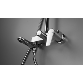 Deante NEO IVO sprchový sloup s vanovou baterií s otočným ramínkem, chrom NLI_01RK