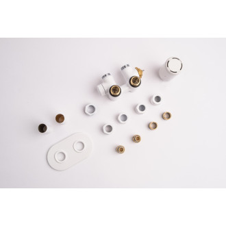 Termostatický ventil kombinovaný P.M.H. Nura 6x7 cm bílá NUR-R-W