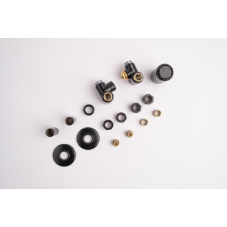 Termostatický ventil pro ústřední vytápění P.M.H. Runa 6x7 cm černá RUN-R-B