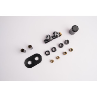 Termostatický ventil pro ústřední vytápění P.M.H. Terra 6x7 cm černá TER-R-B