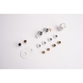 Termostatický ventil pro ústřední vytápění P.M.H. Terra 6x7 cm bílá TER-R-W