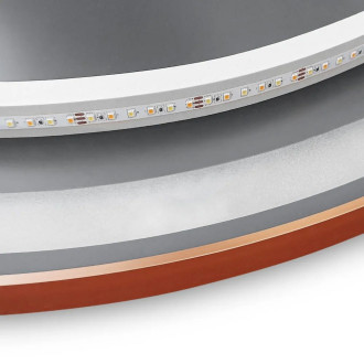 REA Zrcadlo LED 90cm, kartáčovaná měď  HOM-05494