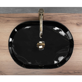 REA Nadia 50 umyvadlo na desku, černá kámen  REA-U9240