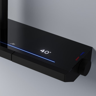 REA Pedro sprchový set s termostatem, černá  REA-P0897