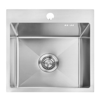 Ocelový dřez Leo 40 BRUSH NICKEL