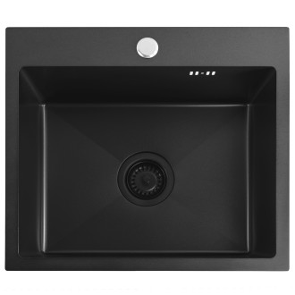 Rea Ocelový dřez Leo 50 Black ZLE-06005