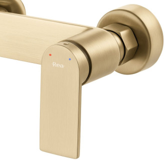 REA Storm vanová baterie, kartáčovaná zlatá  REA-B7963