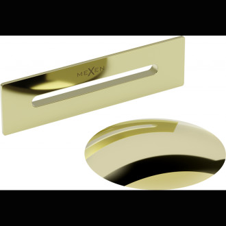 Přepadová zátka k vaně Mexen Uni, volně stojící, zlatá - 5100-50