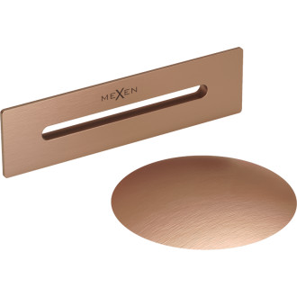 Přepadová zátka vany Mexen Uni stojící, kartáčovaná měď - 5100-65