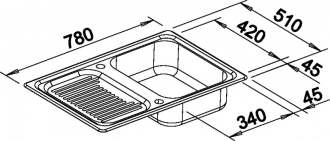 Blanco CLASSIC 45 S Silgranit antracit oboustranné provedení bez exc.