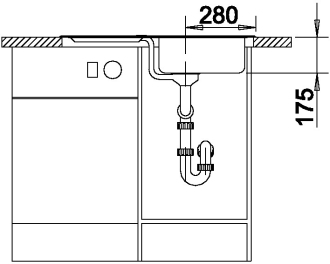 Blanco CLASSIC 45 S Silgranit antracit oboustranné provedení bez exc.
