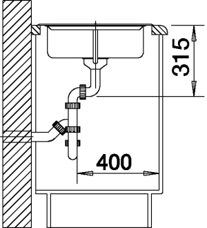 Blanco CLASSIC 45 S Silgranit antracit oboustranné provedení bez exc.