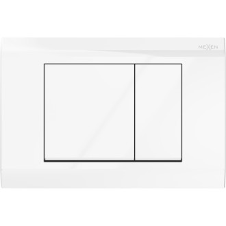 Pneumatické splachovací tlačítko Mexen Fenix Air 01, lesklé bílé - 6A0100