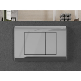 Pneumatické splachovací tlačítko Mexen Fenix Air 01, lesklý chrom - 6A0101