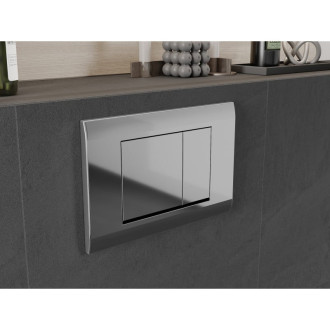 Pneumatické splachovací tlačítko Mexen Fenix Air 01, lesklý chrom - 6A0101