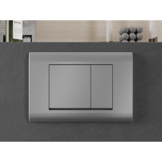 Pneumatické splachovací tlačítko Mexen Fenix Air 01, matný chrom - 6A0102