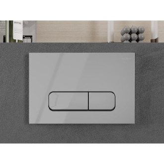 Pneumatické splachovací tlačítko Mexen Fenix Air 02, lesklý chrom - 6A0201