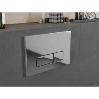 Pneumatické splachovací tlačítko Mexen Fenix Air 02, lesklý chrom - 6A0201