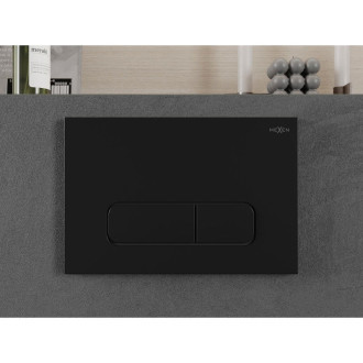 Pneumatické splachovací tlačítko Mexen Fenix Air 02, černé - 6A0203