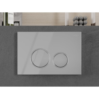 Pneumatické splachovací tlačítko Mexen Fenix Air 05, lesklý chrom - 6A0501