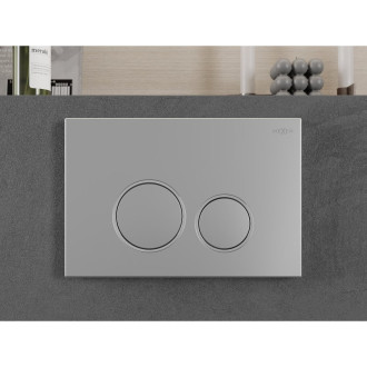 Pneumatické splachovací tlačítko Mexen Fenix Air 05, matný chrom - 6A0502