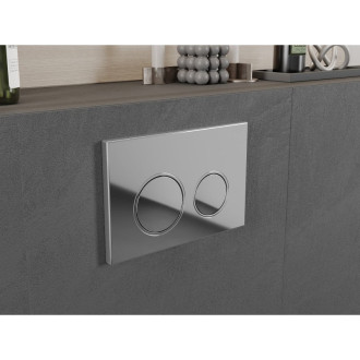 Pneumatické splachovací tlačítko Mexen Fenix Air 07 XS, lesklý chrom - 6A0701