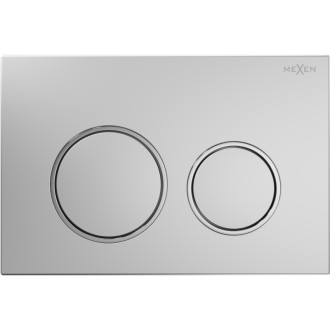 Pneumatické splachovací tlačítko Mexen Fenix Air 07 XS, matný chrom - 6A0702