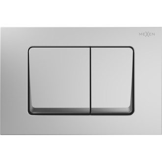 Pneumatické splachovací tlačítko Mexen Fenix Air 10 XS, matný chrom - 6A1002