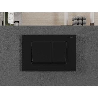 Pneumatické splachovací tlačítko Mexen Fenix Air 10 XS, matně černé - 6A1003