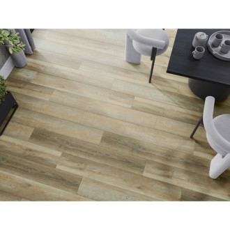 Vzorek vinylové lamely Mexen West Orange 1240 x 182 mm SPC 6,5 mm, podklad IXPE 1,5 mm, 4 V-drážky, dub - F1009-S