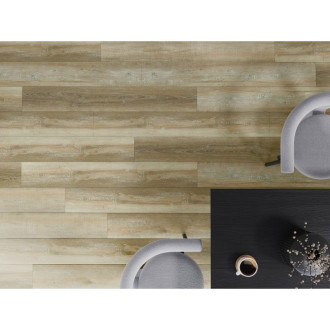 Vzorek vinylové lamely Mexen West Orange 1240 x 182 mm SPC 6,5 mm, podklad IXPE 1,5 mm, 4 V-drážky, dub - F1009-S
