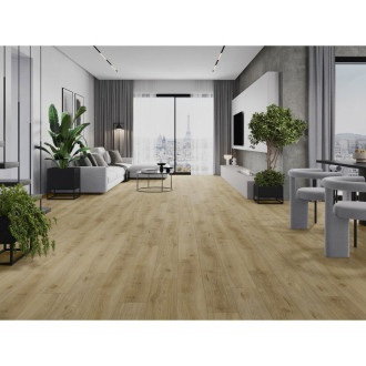 Vzorek vinylové lamely Mexen Charter Oak 1240 x 182 mm SPC 6,5 mm, podklad IXPE 1,5 mm, 4 V-drážky, dub - F1022-S