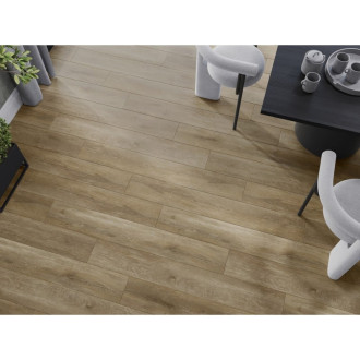 Vzorek vinylové lamely Mexen Clermont 1240 x 182 mm SPC 6,5 mm, podklad IXPE 1,5 mm, 4 V-drážky, dub - F1053-S