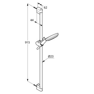 KLUDI FRESHLINE 6794005-00 sprchový set 3S tyč 90 cm