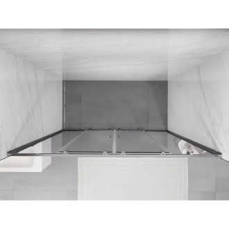 Dvouposuvné sprchové dveře Mexen Exo 180 cm, průhledné, chrom - 8152-180-000-01-00