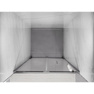 Sprchové skládací dveře Mexen Exo 75 cm, průhledné, chrom - 816-075-000-01-00