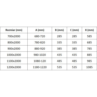 Sprchové dveře Mexen Exo s dvojitými panty 100 cm, průhledné, chrom - 814-100-000-01-00