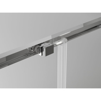 Mexen Exo posuvný sprchový kout 160 x 80 cm, průhledný, chrom - 8151-160-080-01-00